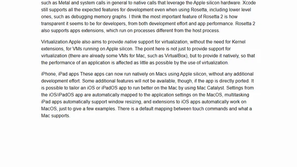 Quick Notes about How Apple Silicion Impacts Swift Developers