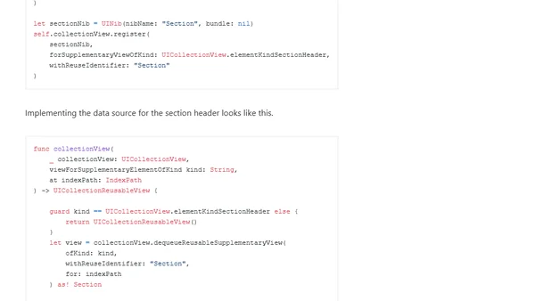 Ultimate UICollectionView guide with iOS examples written in Swift