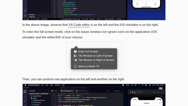 How to use iOS simulator in full-screen