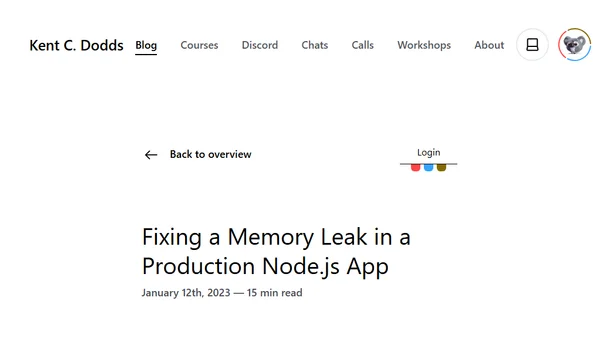 Fixing a Memory Leak in a Production Node.js App