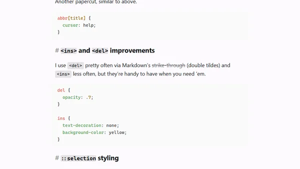Re: CSS One-Liners to Improve (Almost) Every Project