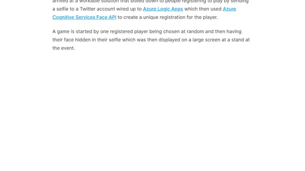 Building an Azure selfie-and-seek game