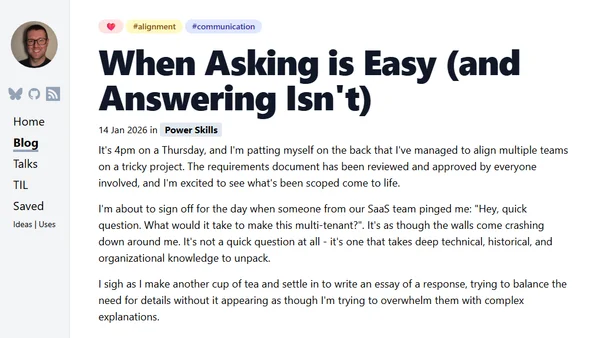 When Asking is Easy (and Answering Isn't)