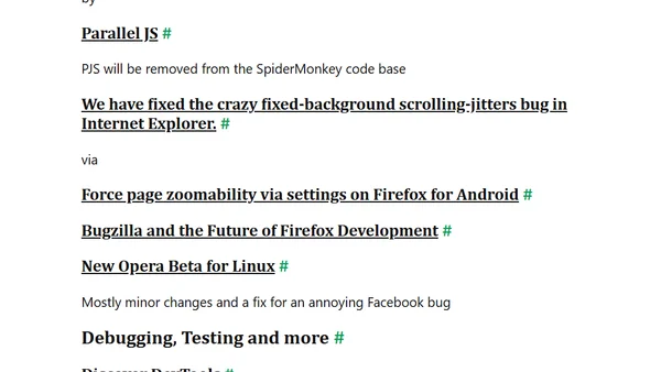 Browsers and Bugs 03/2015