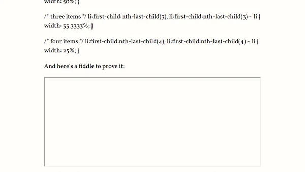 Styling elements based on sibling count