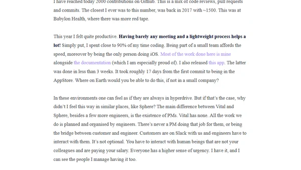 Productivity at small companies