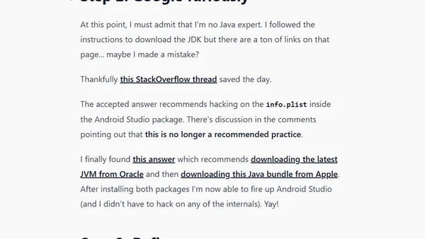 Setting up Android Studio on Yosemite