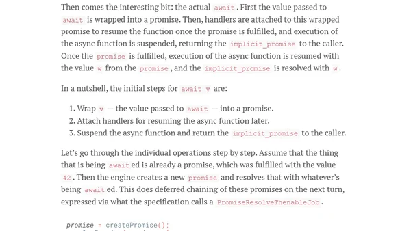 Faster async functions and promises
