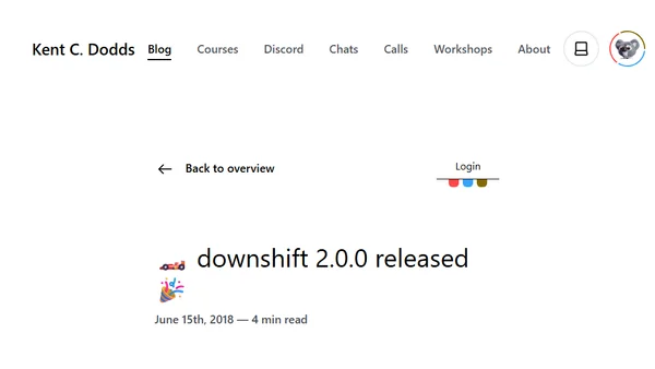 🏎 downshift 2.0.0 released 🎉