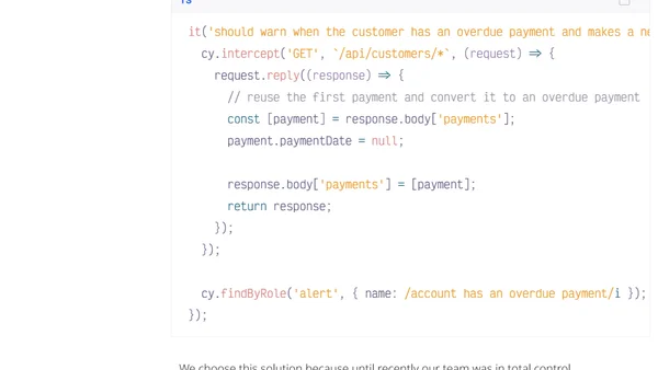 How to patch an HTTP Response with Cypress