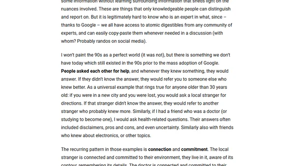 Google shattered human connection