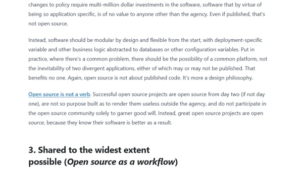 A White House open source policy written by a geek