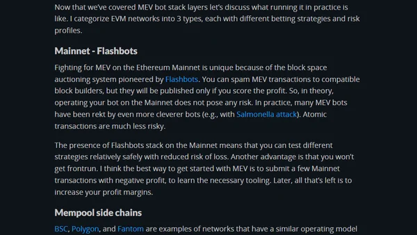 How I've built an unprofitable Crypto MEV Bot in Rust