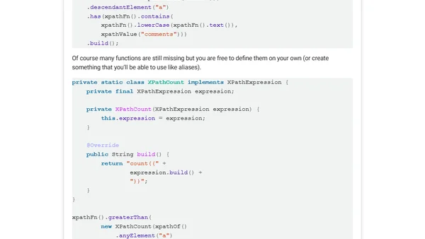 Introducing fluentXPath