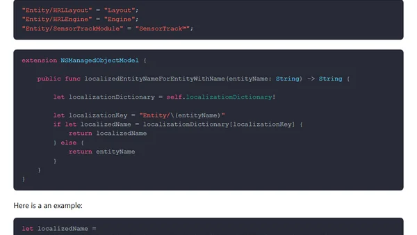 Core Data Localization