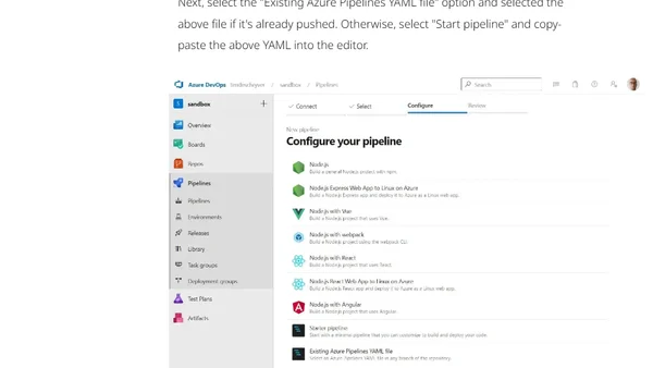 Playwright in an Azure DevOps Pipeline