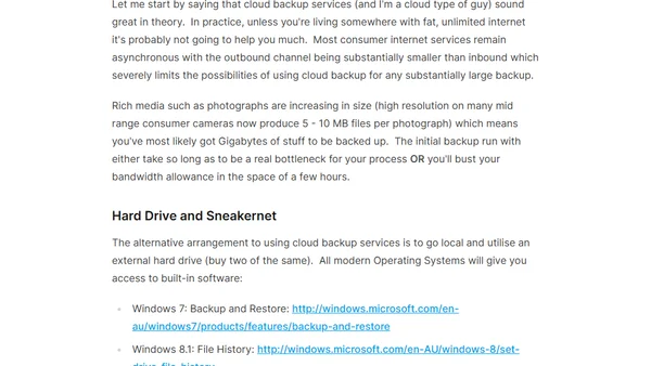 Family IT Support - Backups for Christmas