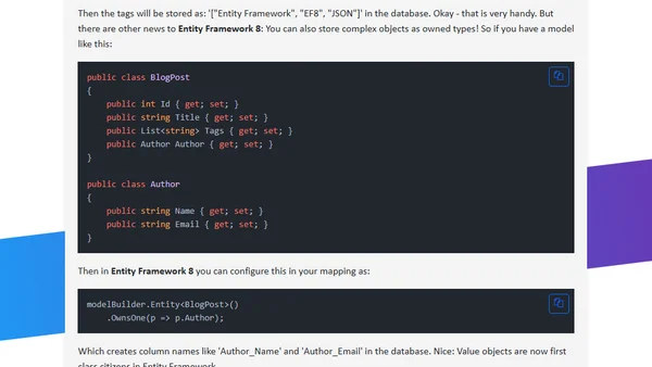 Entity Framework - Storing complex objects as JSON