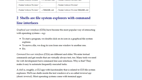 [Web dev for beginners] Shells