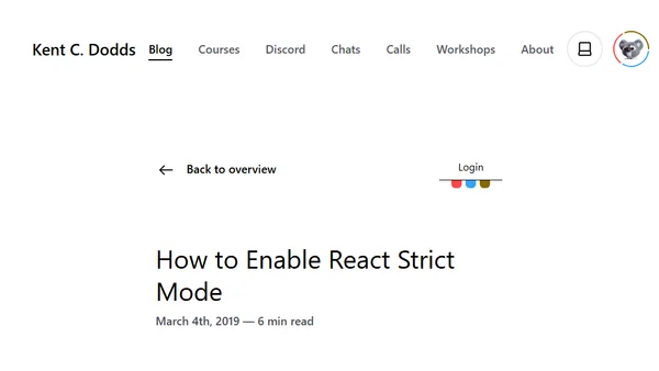 How to Enable React Strict Mode