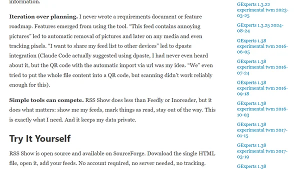 Building RSS Show: A Vibe Coding Experiment That Became Real