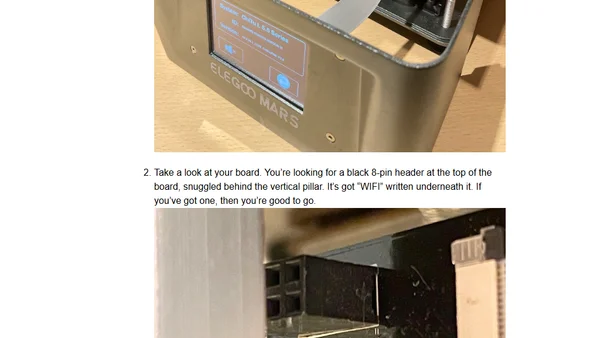 Networking the Elegoo Mars