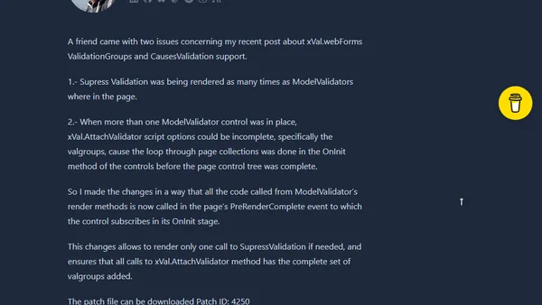 xVal.WebForms, Validation Groups and CausesValidation Part II