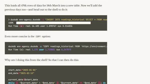 Building a data pipeline with DuckDB