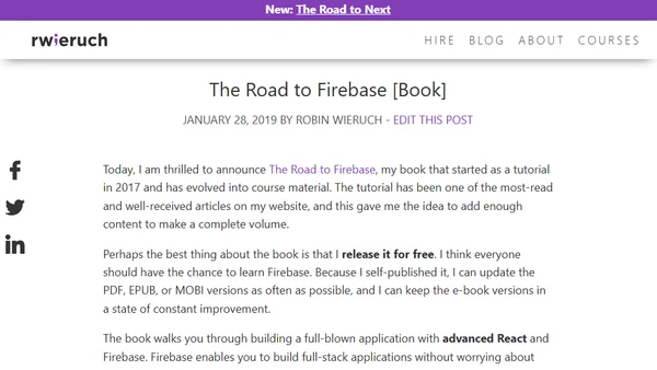 The Road to Firebase [Book]