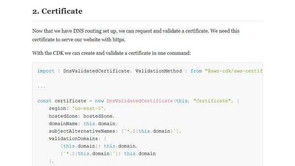 How To Use AWS Route53 Wildcard Subdomains With CDK