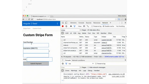 Using Stripe with Angular (Deprecated)