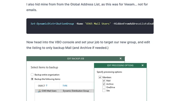 Getting Selective with Veeam Backup for Microsoft Office 365