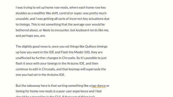 Review: Keyboardio Model 100, split, wooden, mechanical keyboard