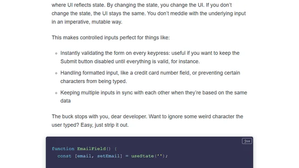 Using Forms in React