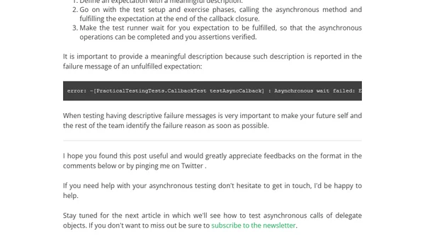 Testing callbacks in Swift with XCTest