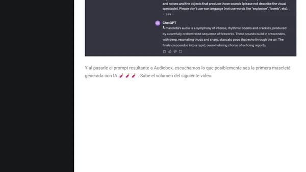 Esta mascletá no existe (IA generativa no-code)