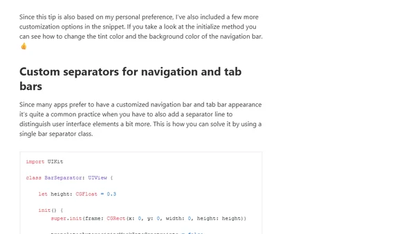 10 little UIKit tips you should know