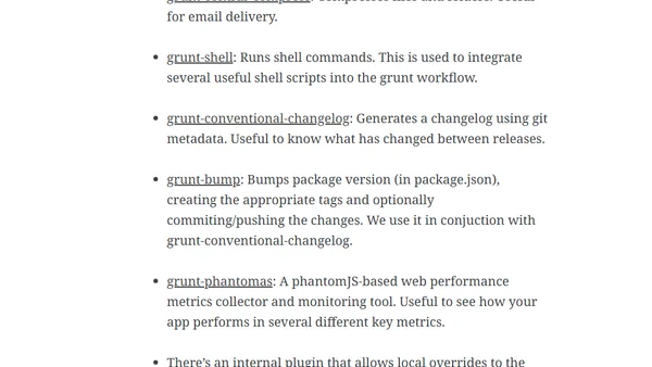 The 26 grunt plugins we use at qrator.com