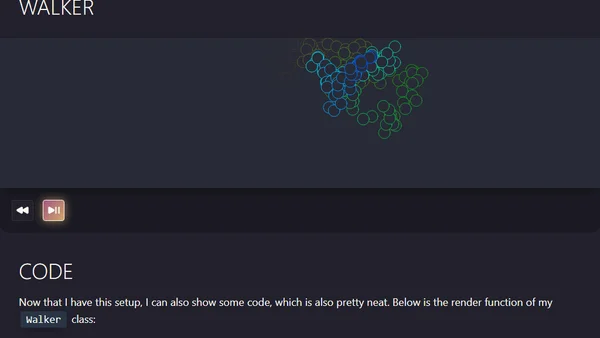 Nature of Code: Walker