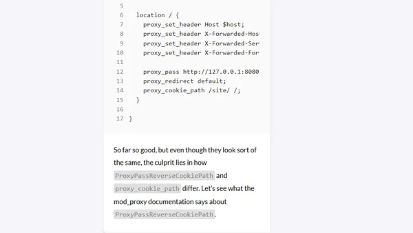 Migrating From Apache to Nginx and proxying cookie paths