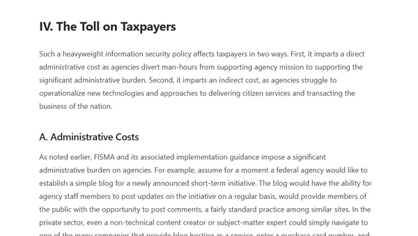 Securing the Status Quo