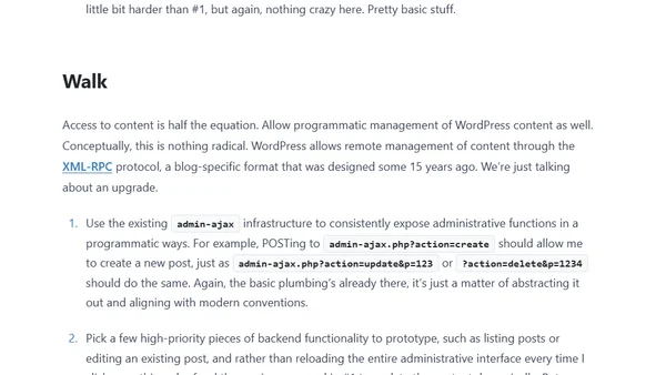 Why WordPress's next version should just give it a REST already
