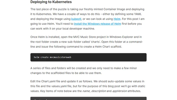 Windows Containers and .NET Framework applications: DevOps with Kubernetes