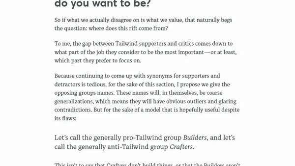 Classic rock, Mario Kart, and why we can't agree on Tailwind