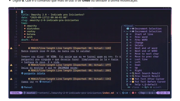 Omarchy 2.0 - Básico de LazyVim