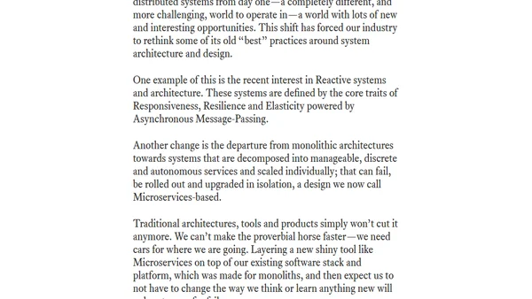 Foreword—Developing Reactive Microservices