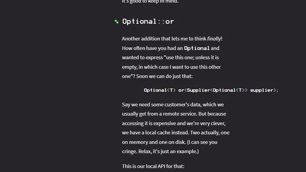 Java 9 Additions To Optional