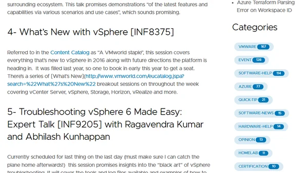 Sessions to look out for at #VMWorld Europe 2016