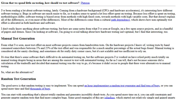 Given that we spend little on testing, how should we test software?