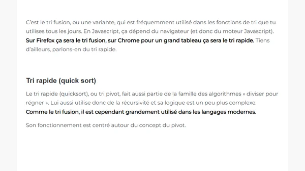 Comprendre les algorithmes de tri en 7 minutes